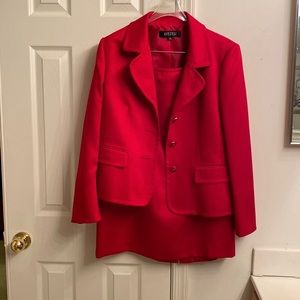 Kasper Red 2 piece suit